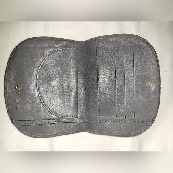 Dior vintage gray wallet card holder with coin pouch - Picture 8 of 13